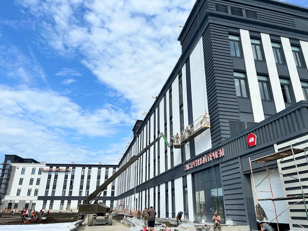 Строительство Многофункционального медицинского центра ФМБА России, г. Мариуполь, проспект Мира, Донецкая народная республика