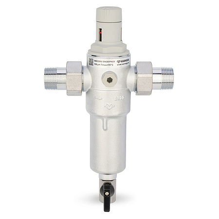 Фильтр сетчатый VARMEGA промывной, комбинированный 3/4&quot;, PN25, для ГВС и ХВС, VM22902