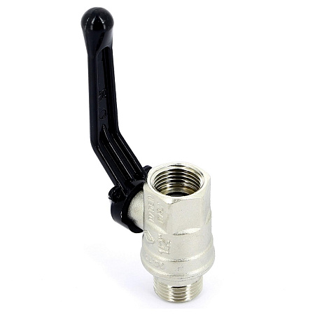 Кран BUGATTI НВ 1/2&quot; ручка NEW JERSEY серия 915, полный проход