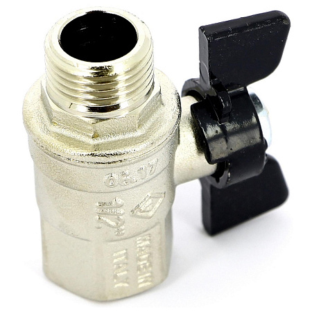 Кран BUGATTI НН 1/2&quot; бабочка OREGON серия 327, полный проход