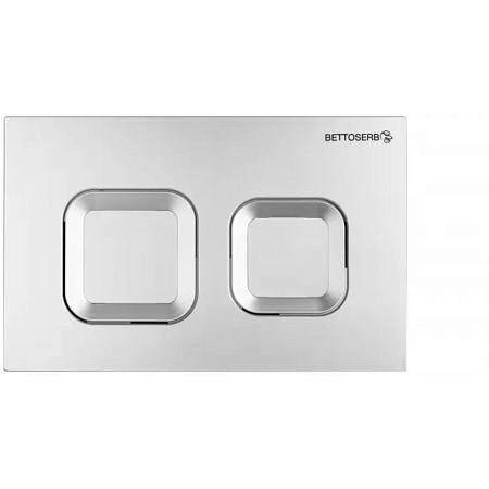 Инсталляция для унитаза BETTOSERB sava free standing, клавиша смыва хром матовый квадр.