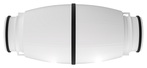 Круглый канальный вентилятор в шумоизолированном корпусе серии LS-150-V