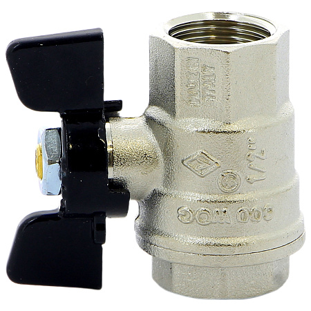 Кран BUGATTI ВВ 1/2&quot; бабочка OREGON серия 302, полный проход