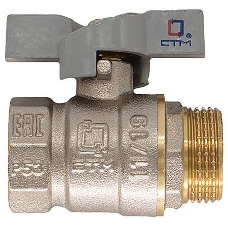 Кран шар. для воды 3/4&quot; г/ш бабочка CTM СТАНДАРТ CWFMB034