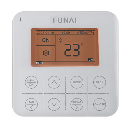 Проводной пульт управления для полупромышленных сплит-систем DRAGON и мульти-сплит систем ORIGAMI KODO RW-02