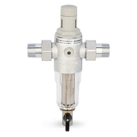 Фильтр сетчатый VARMEGA промывной, комбинированный 3/4&quot;, PN16, для ХВС, VM22802