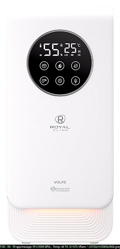 Ультразвуковой увлажнитель серии VOLPE RUH-VP500/6.5E-BL